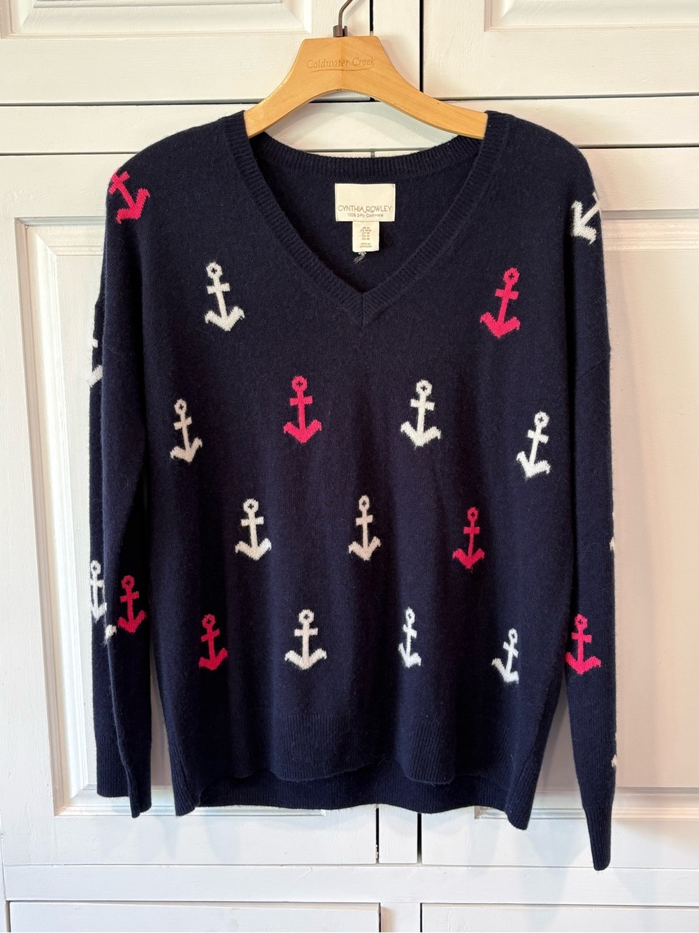 New Cynthia Rowley V neck Cashmere Sweater